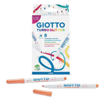 FILA Giotto Turbo Glitter Marker Set (8 Pcs) The Stationers